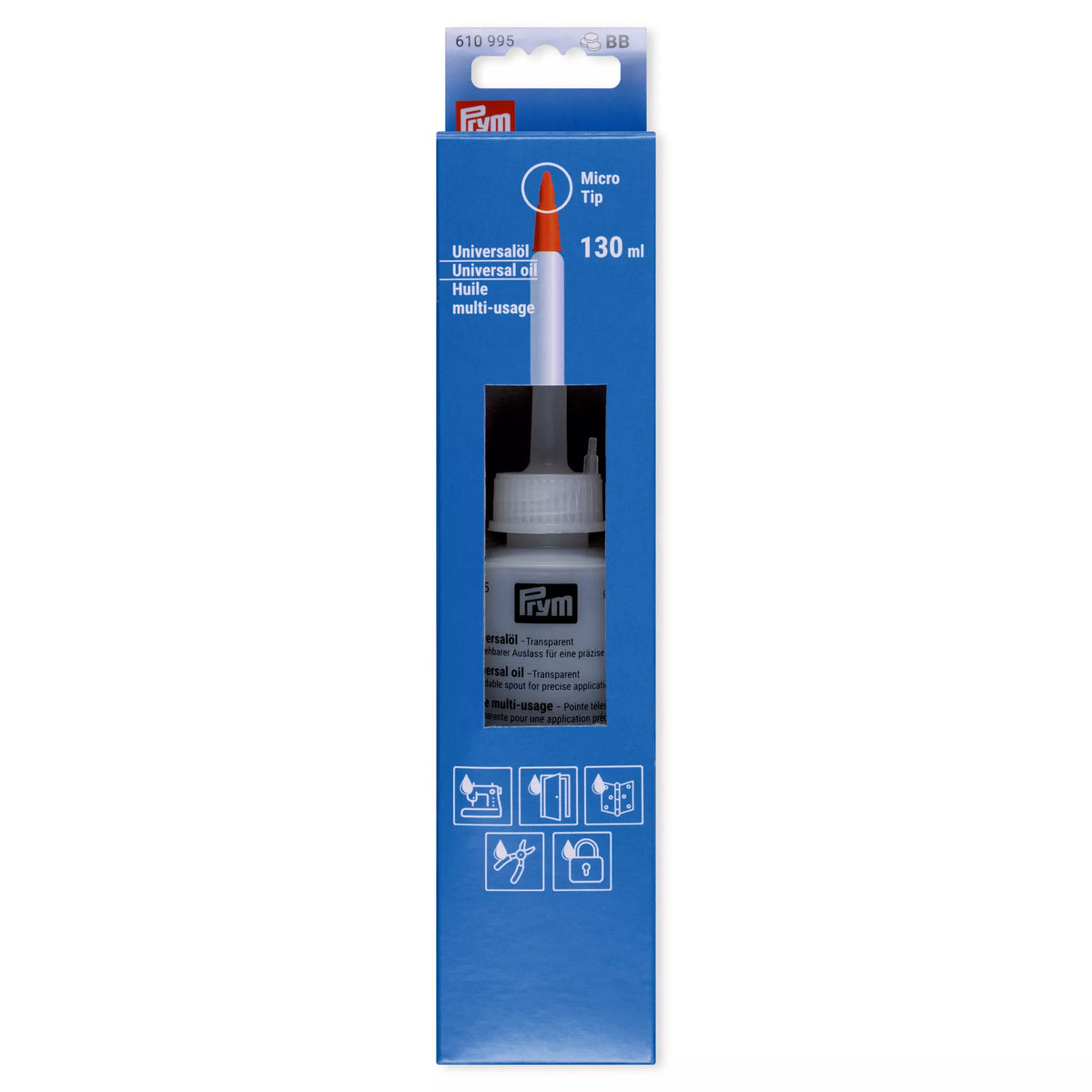 Universal Öl 130 ml - transparent / Ø 45 mm x 185 mm x 0 mm; 0 mm Flaschenhöhe x Durchmesser / 0,13 ml