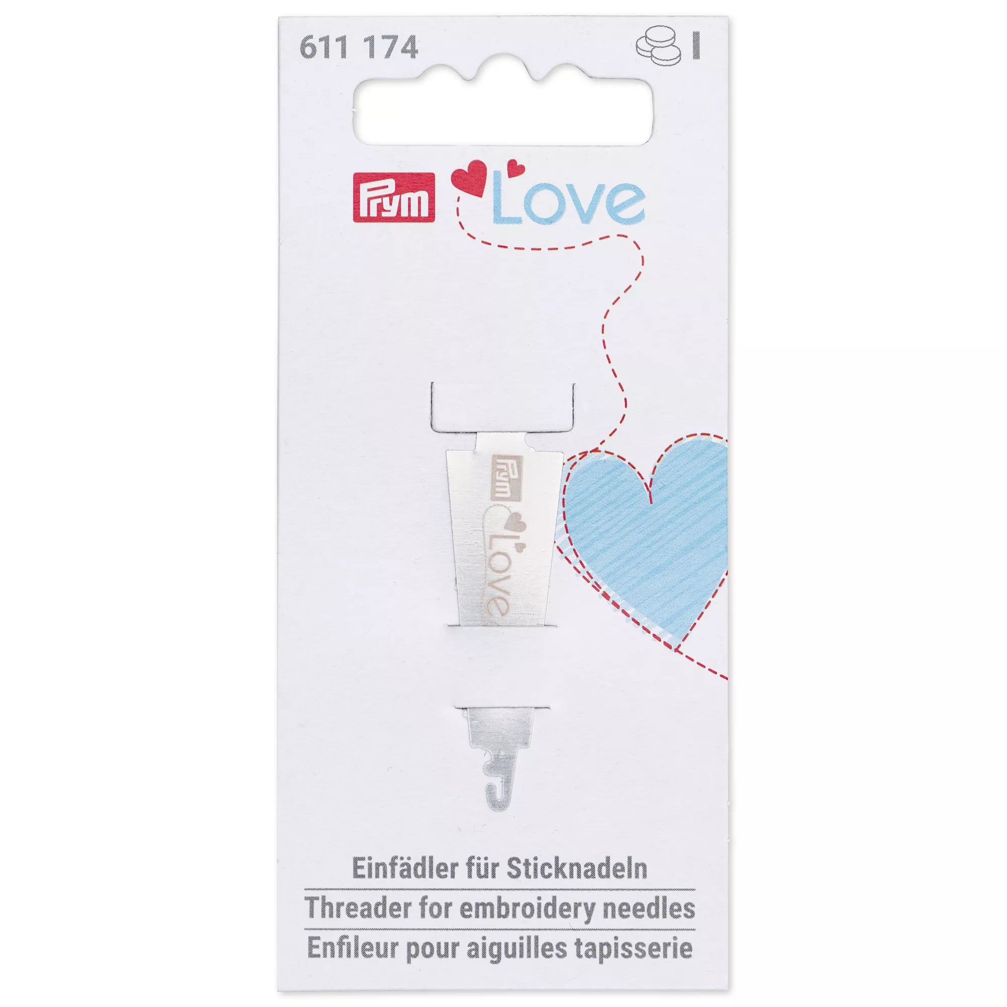 Nadeleinfädler Prym Love, silberfarbig