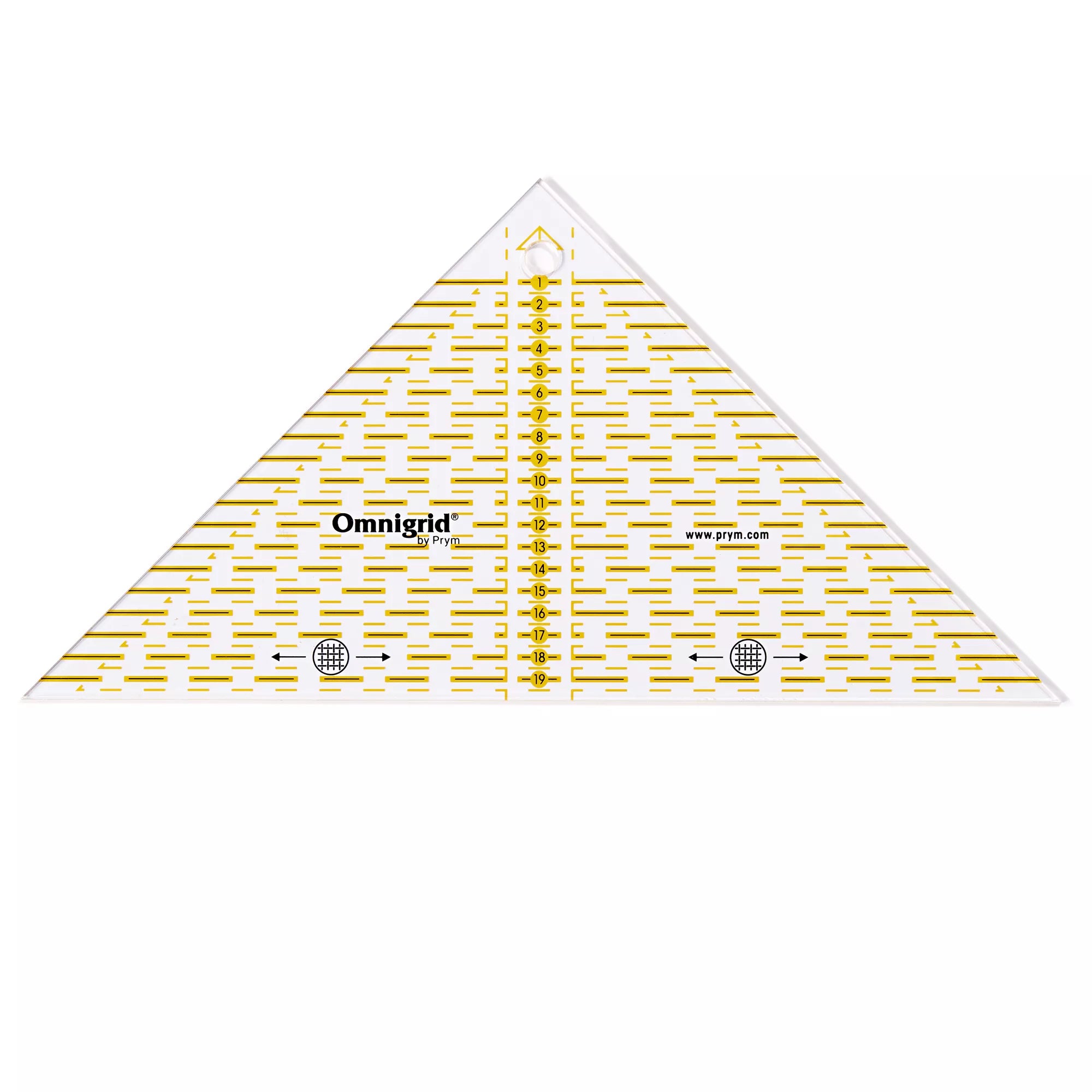 Omnigrid Speedy Triangles, inch or cm scale