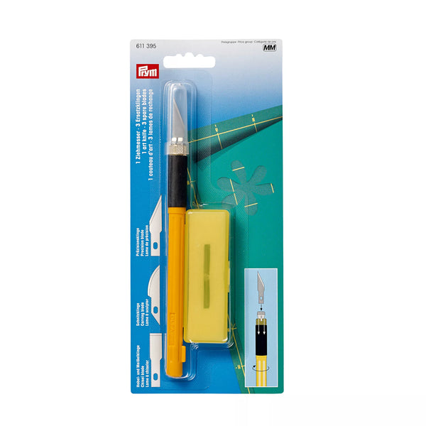 Draw knife with 3 spare blades