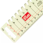 Ironing gauge, transparent