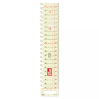 Ironing gauge, transparent