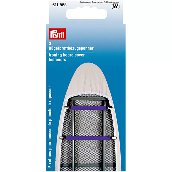 Ironing board cover fasteners