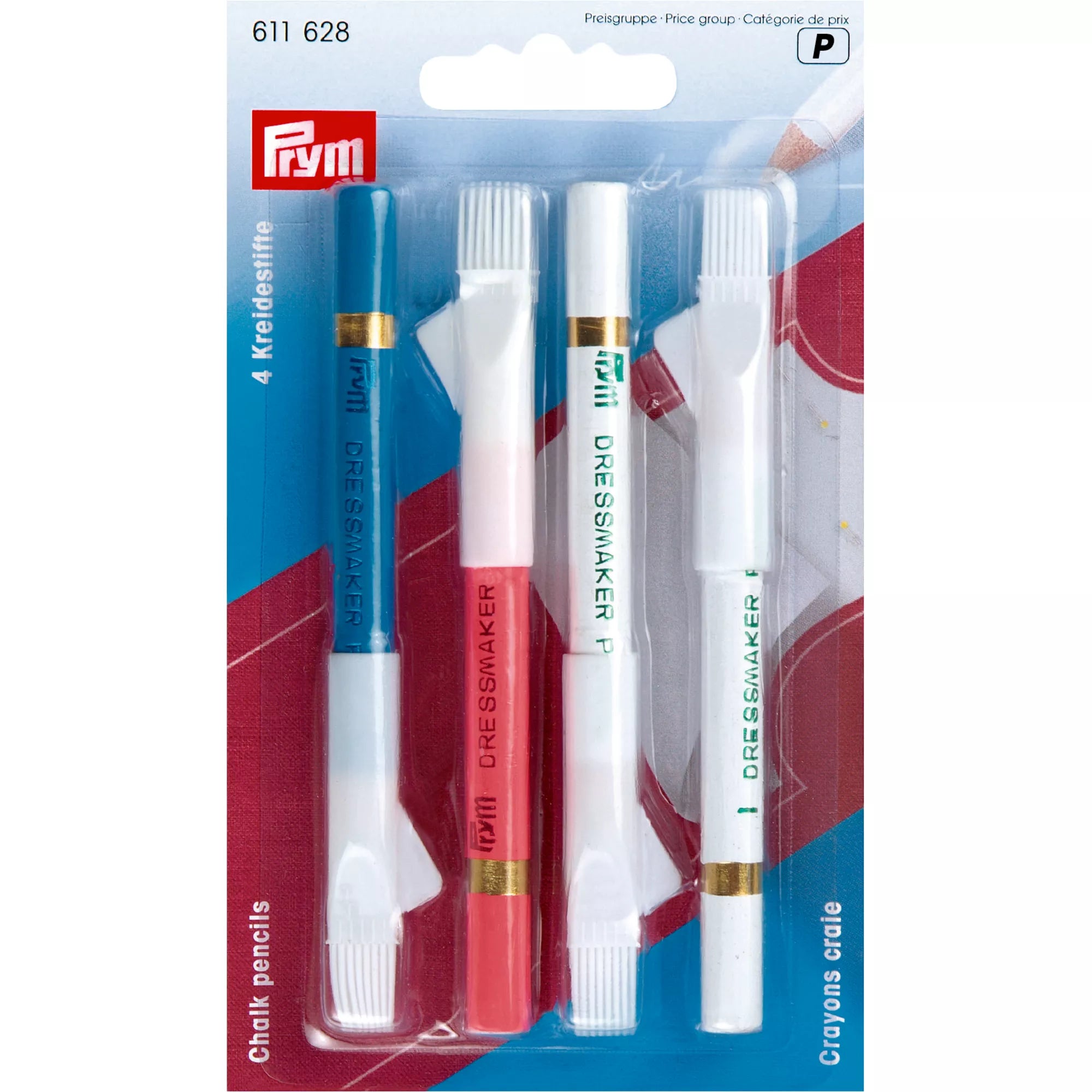 Chalk markers with erasing brush