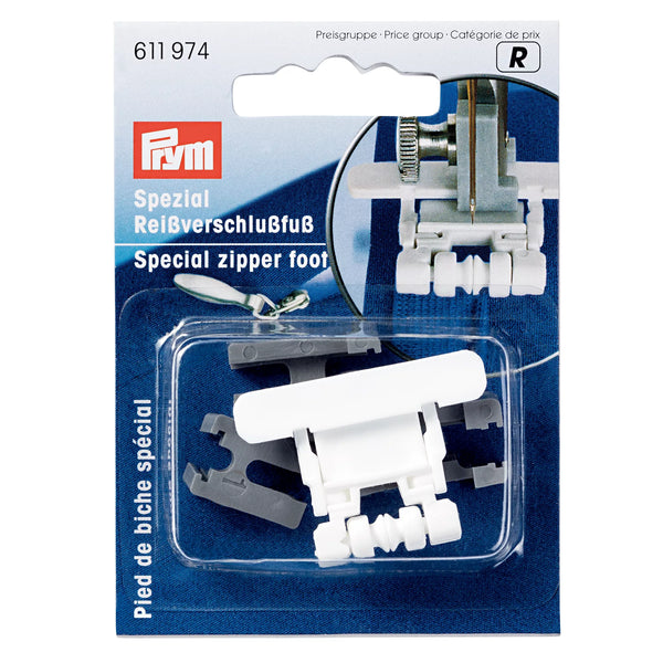 Zipper sewing machine feet