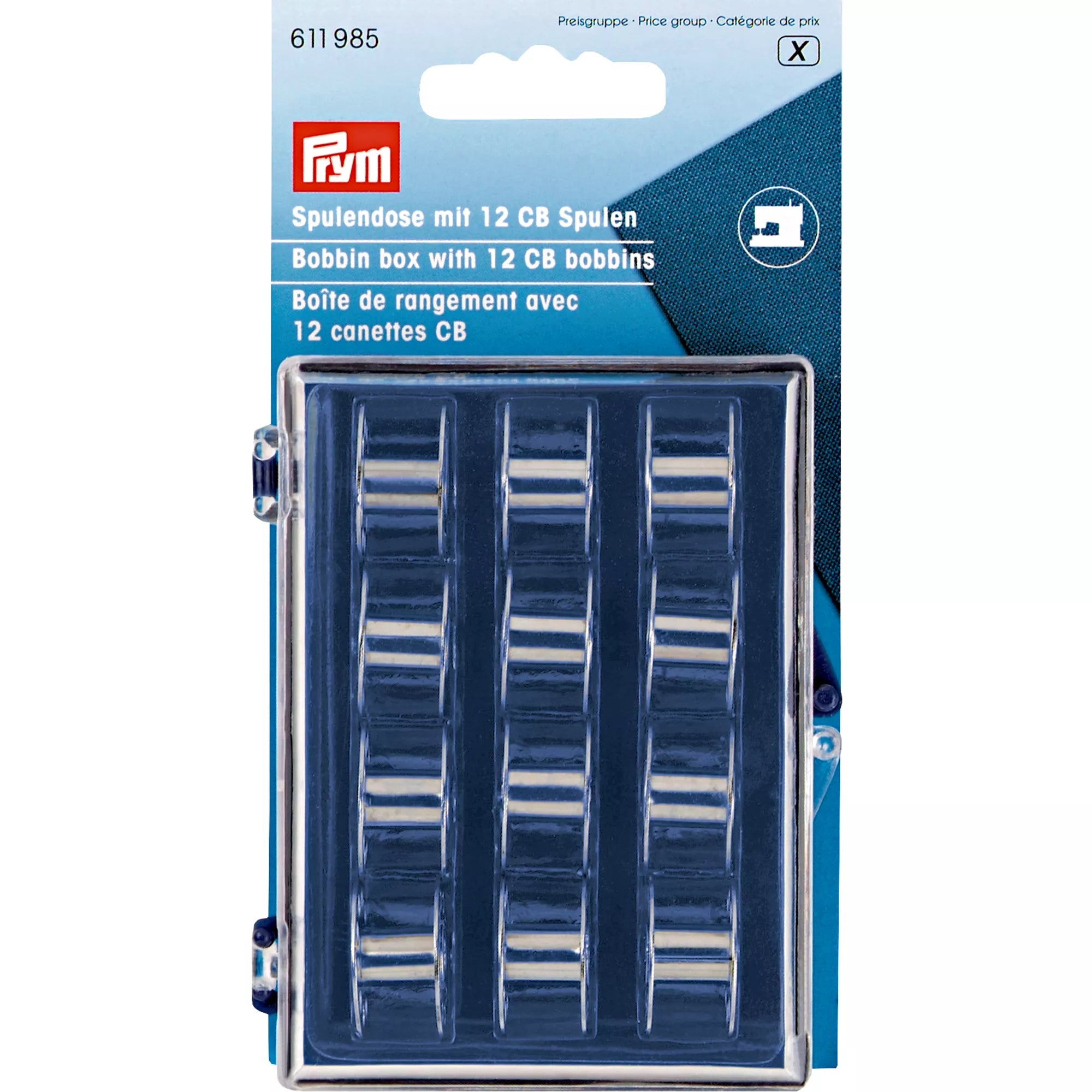 Reel cases with 12 CB plastic or metal reels