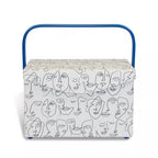Panier de couture L (carré, moderne)