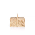 Sewing box made of light wood, M