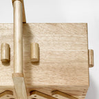 Nähkästen aus hellem Holz