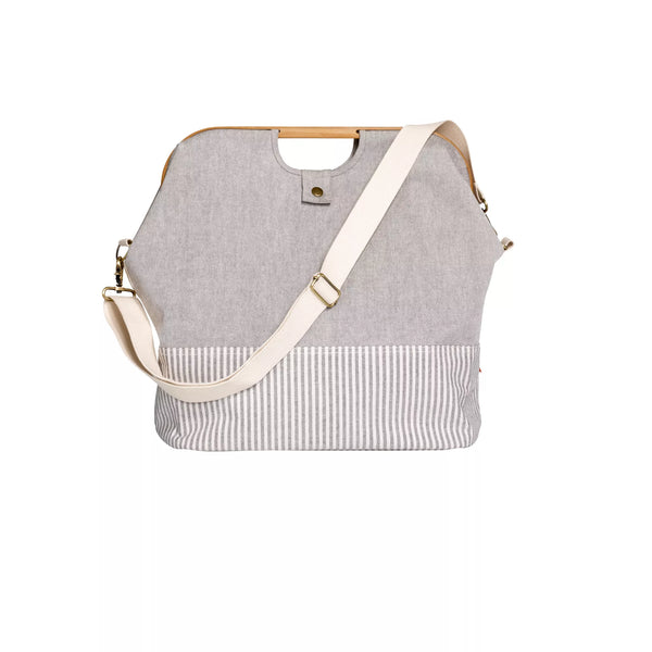 Store & Travel Bag "Canvas & Bamboo" S in grey
