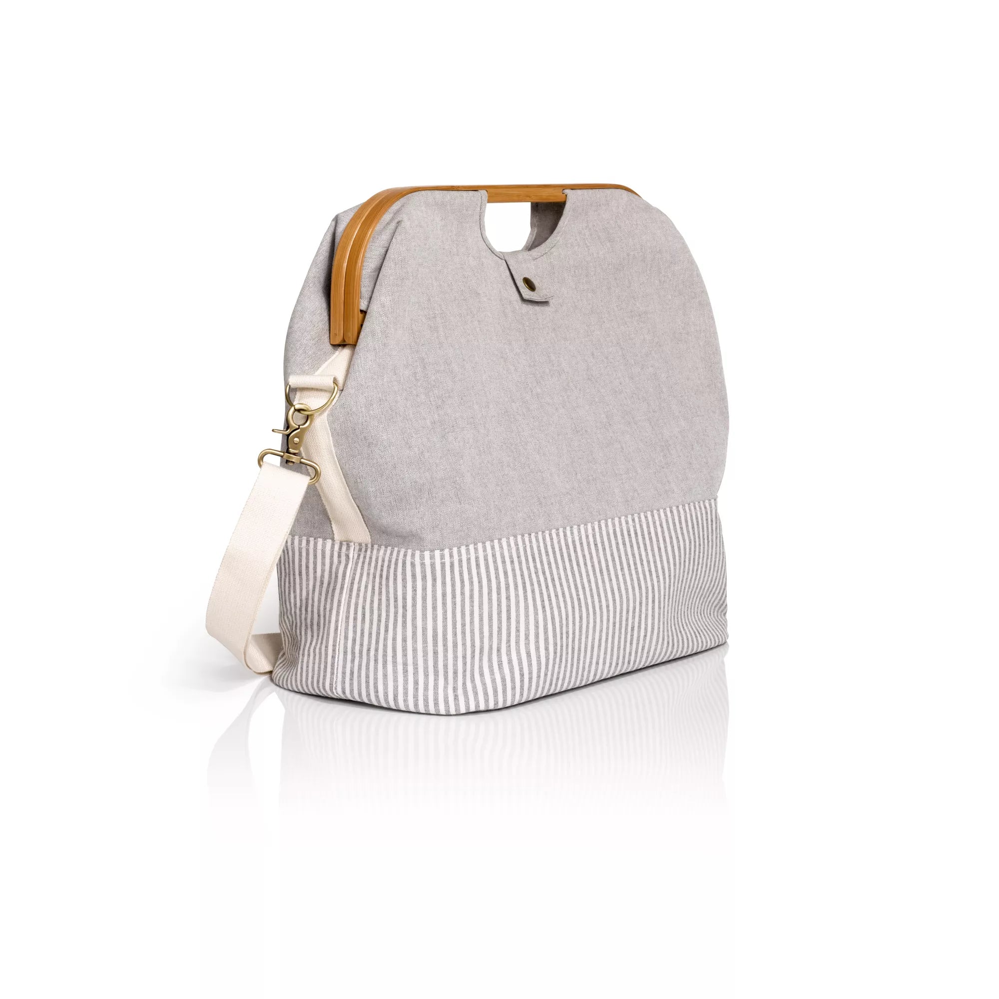 Store & Travel Bag "Canvas & Bamboo" S in grau
