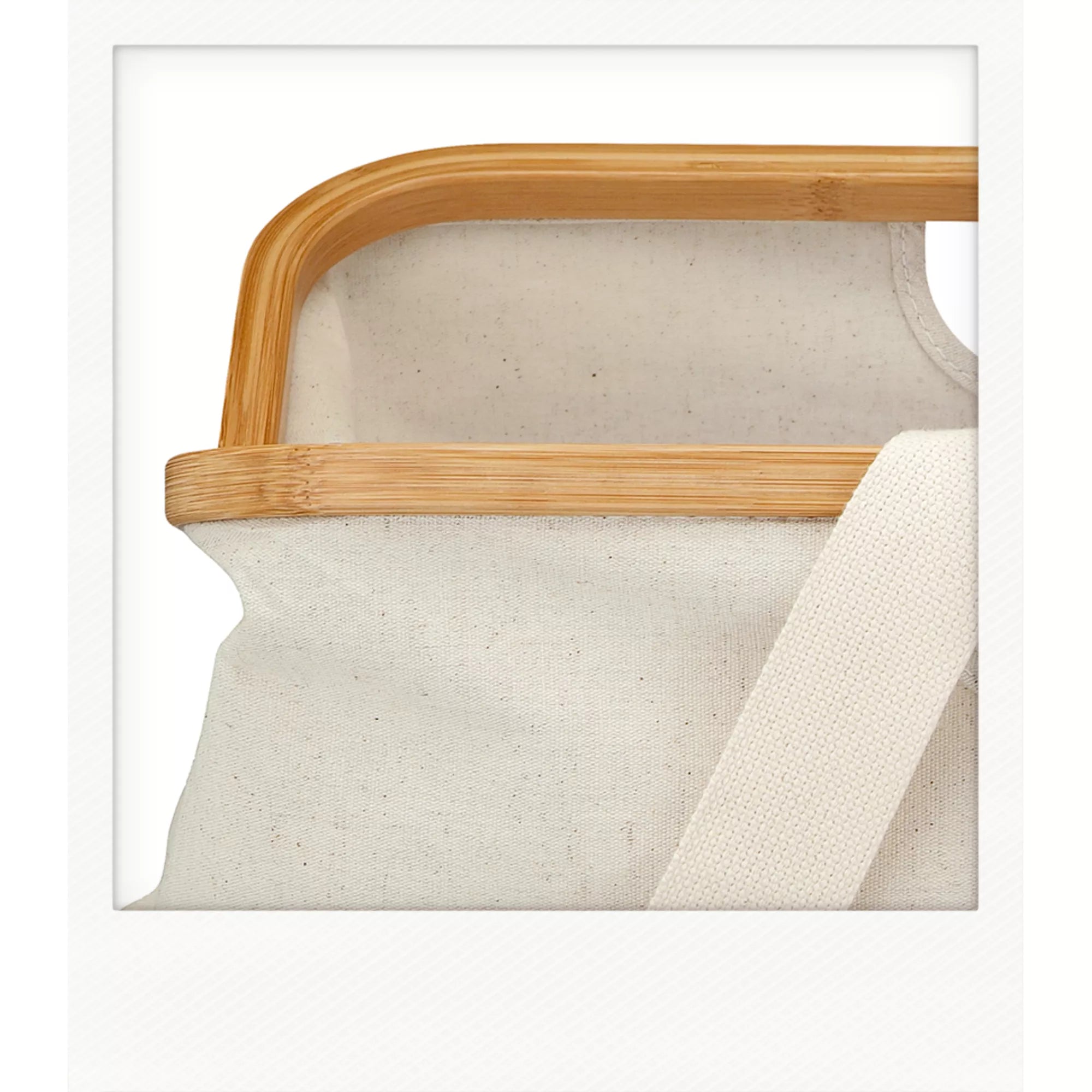 Fold&Store Basket Canvas&Bamboo