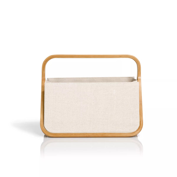 Fold&Store Basket Canvas&Bamboo