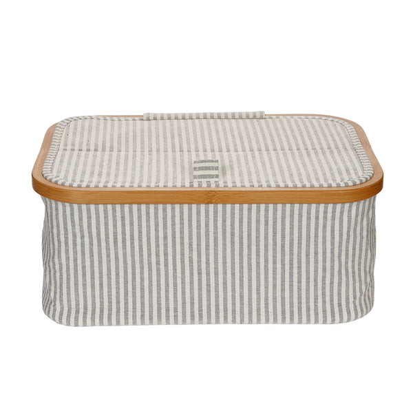 Box Canvas & Bamboo Foldable Grey