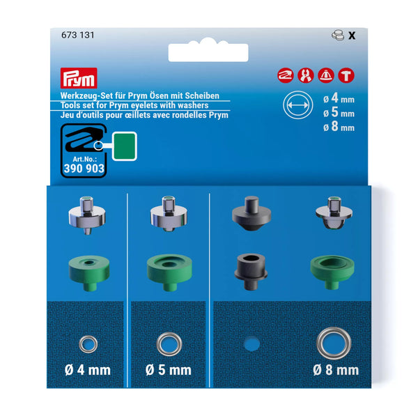 Kits d'outils pour œillets Prym avec rondelles