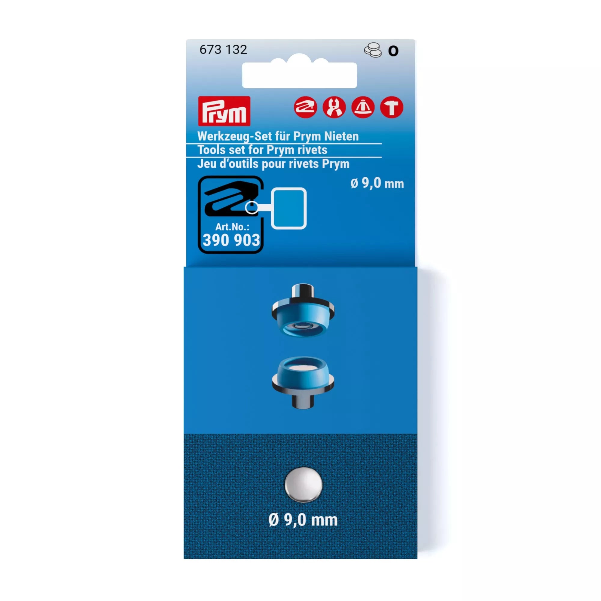 Werkzeug-Set für Prym Nieten, 9 mm
