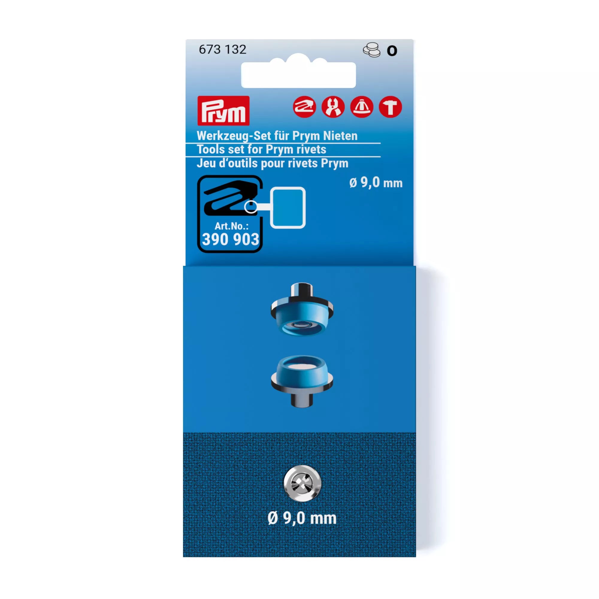 Werkzeug-Set für Prym Nieten, 9 mm