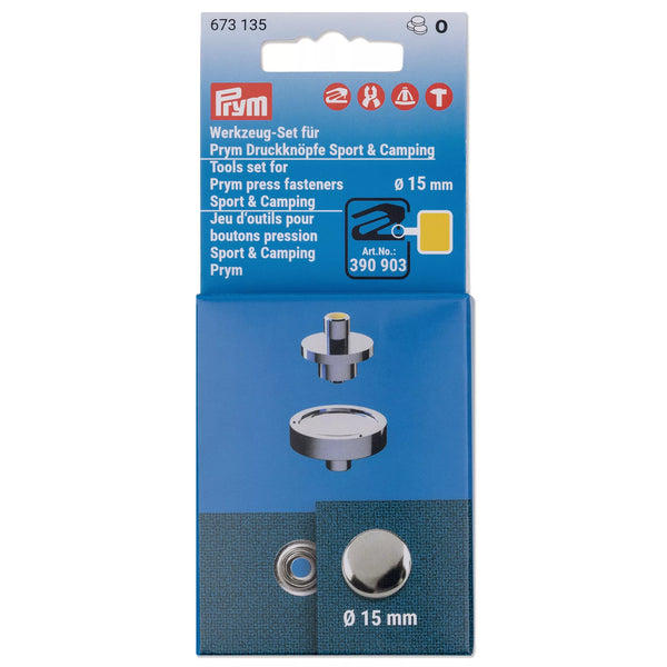 Werkzeug-Set für Prym Druckknöpfe Sport & Camping, 15 mm