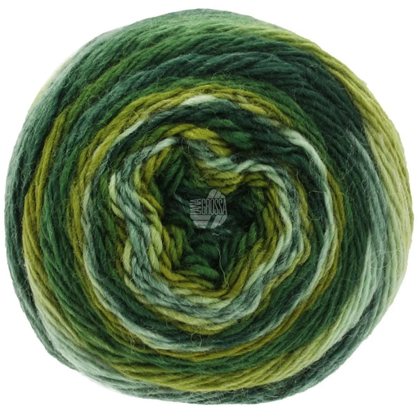 852405 8057|Meilenweit 100 Color Mix Soft - 8057, 8057 lind-/blatt-/schwarz-/graugrün/oliv