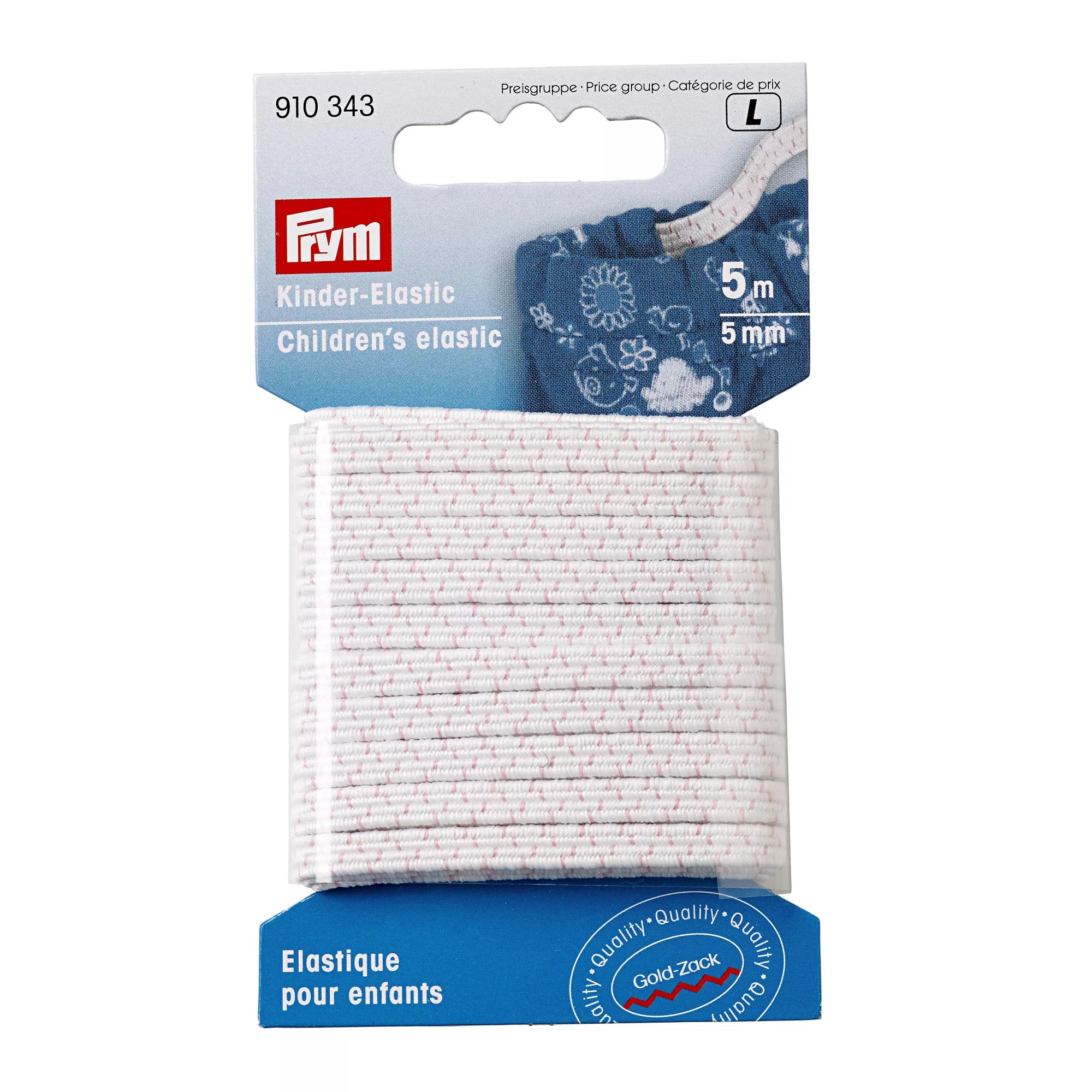 Kinder-Elastic 5mm, weiß