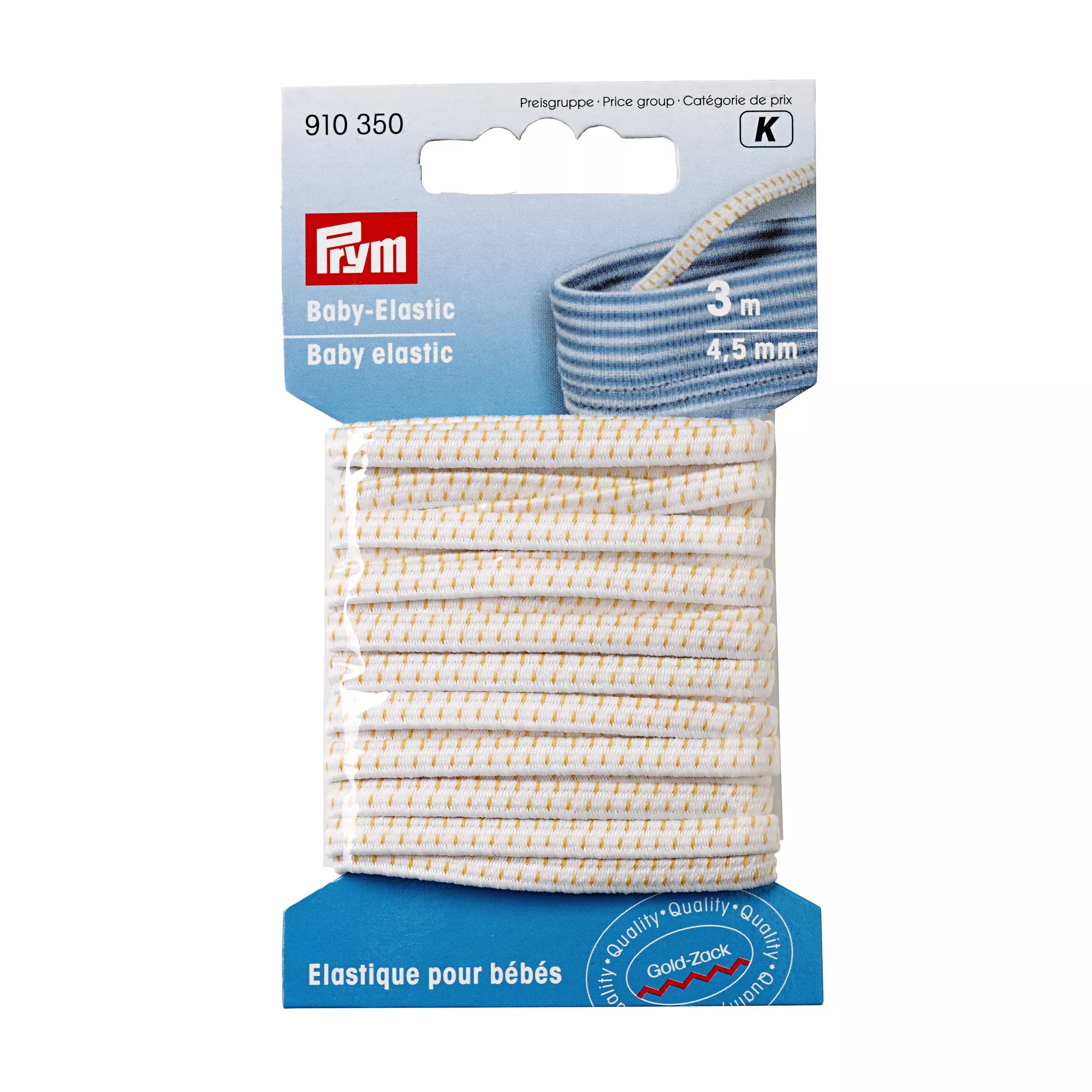 Baby elastic 4.5mm, white