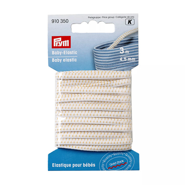 Baby elastic 4.5mm, white