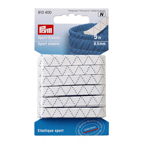 Sport-Elastic 8,5mm, weiß