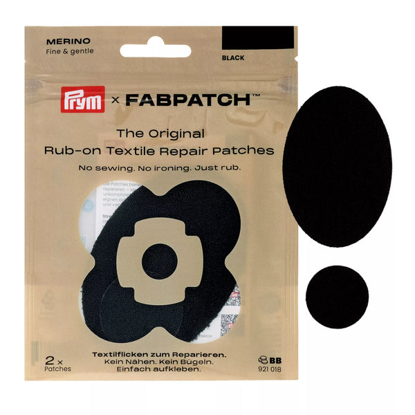 Vorteils-Bundle: FabPatch Merino Doppelpack — Schwarz