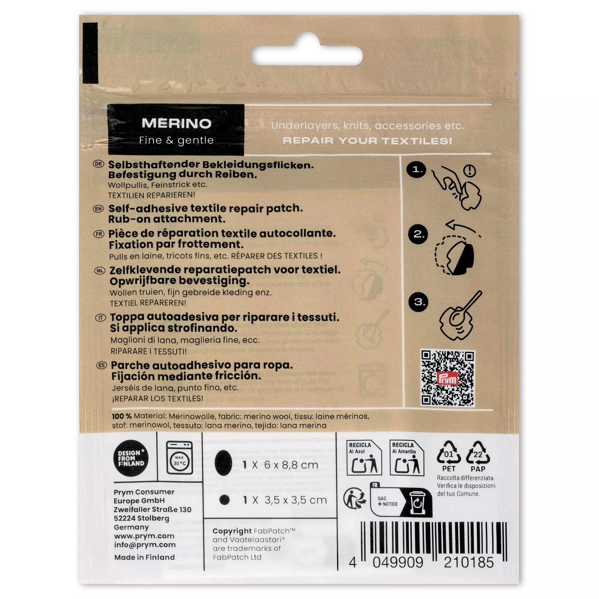 Rub-on Patch MERINO