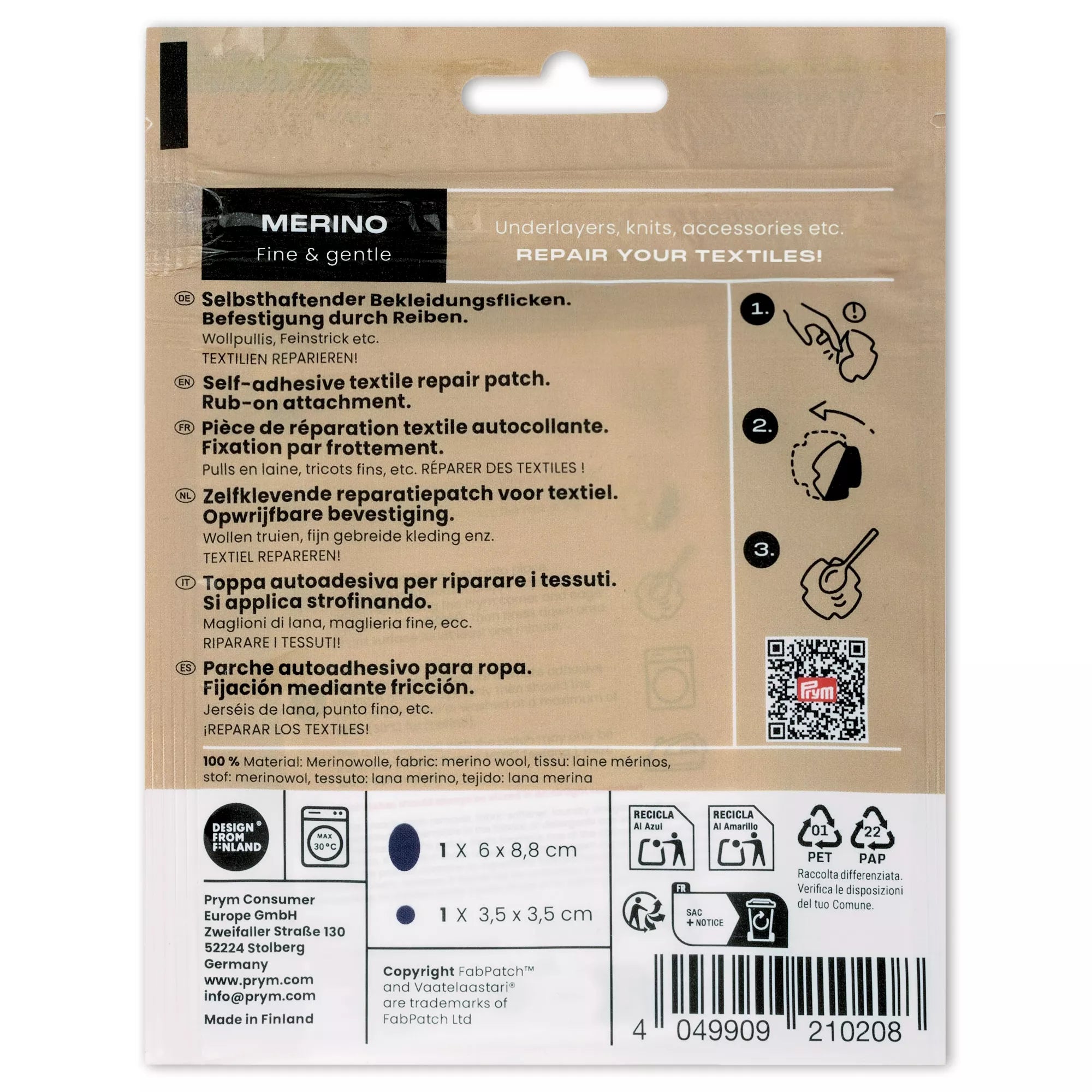Rub-on Patch MERINO