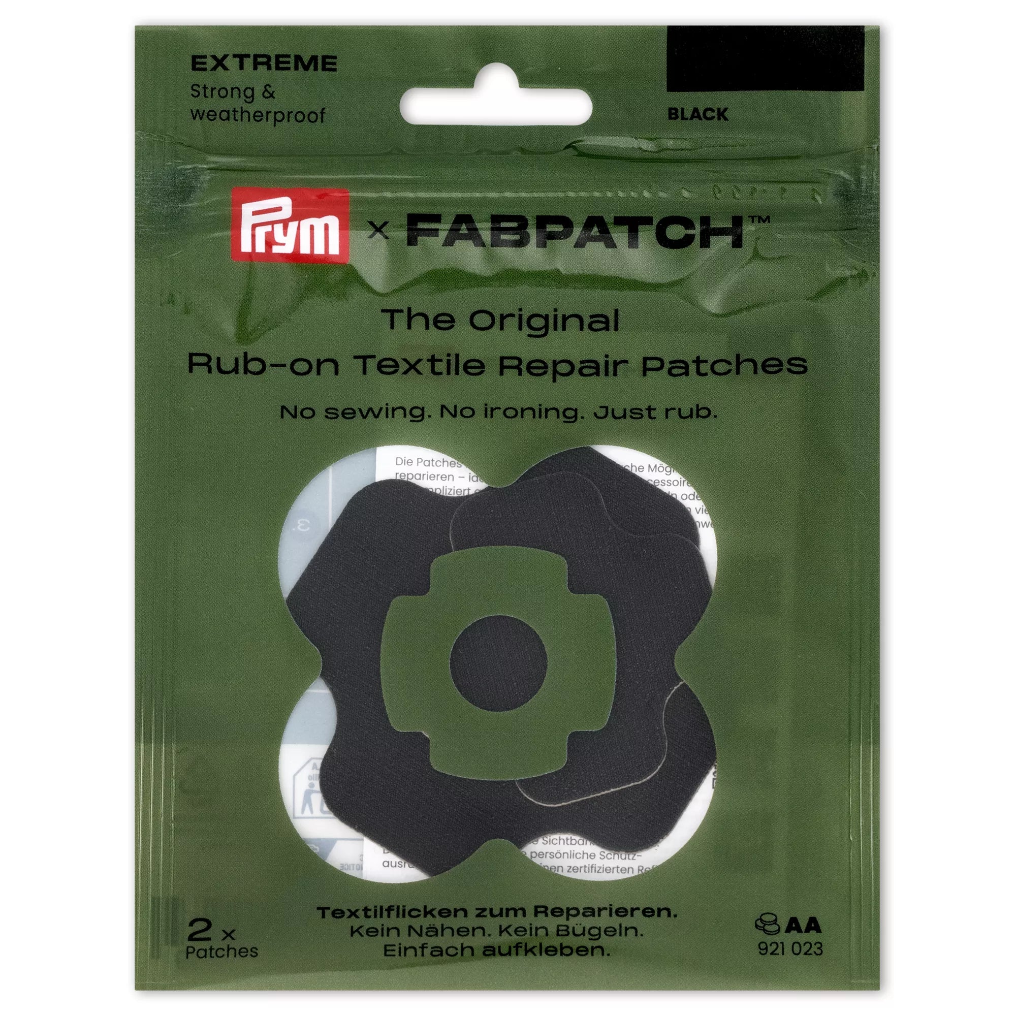 Patch à frotter EXTREME, noir