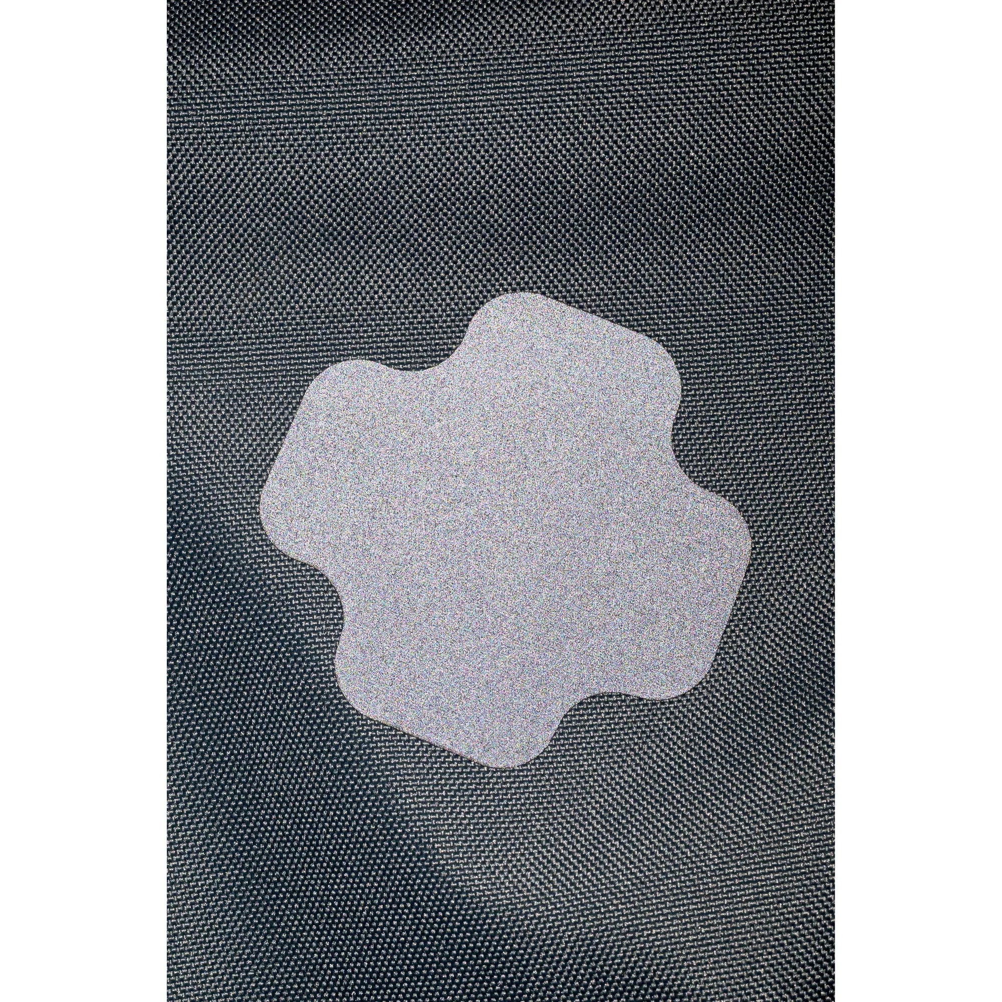 Rub-on Patch REFLECTIVE, schwarz/grau