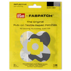 Rub-on Patch REFLECTIVE, schwarz/grau