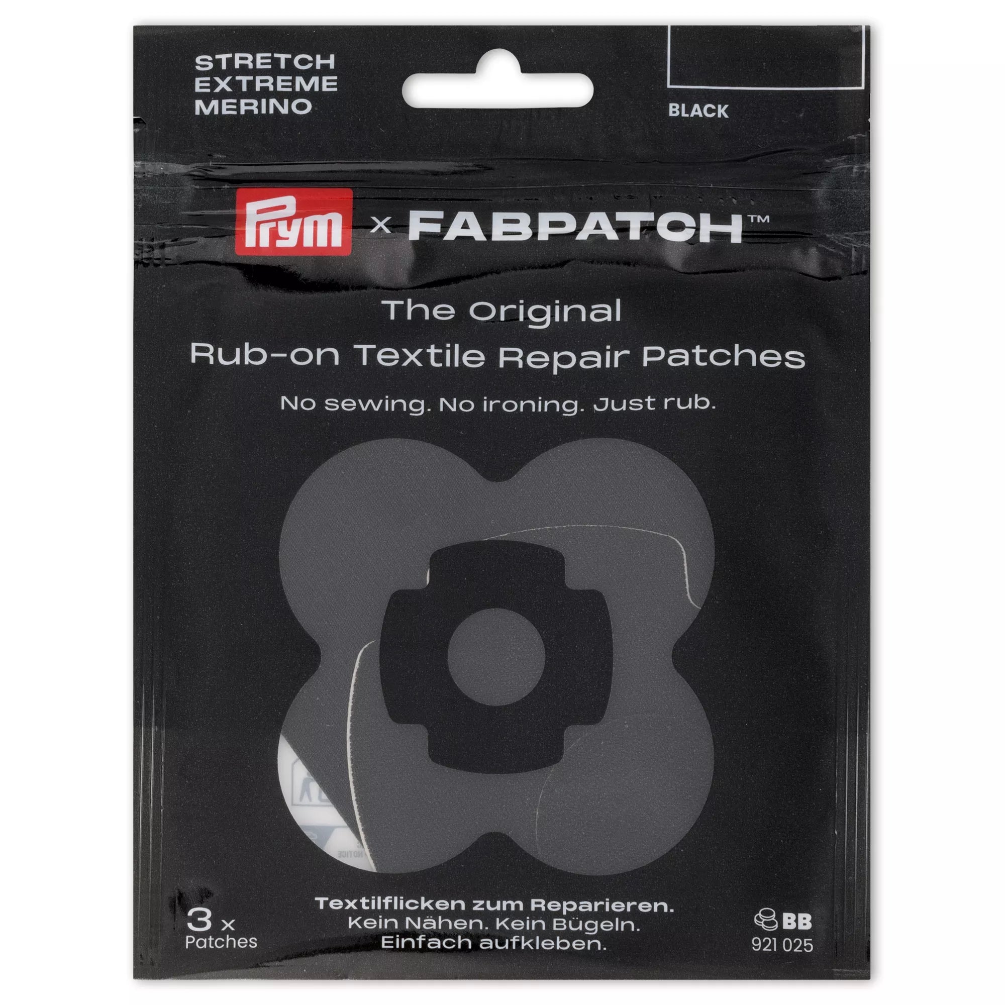Patch auto-adhésif REPAIR KIT, noir