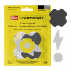 Rub-on Patch REFLECTIVE, schwarz/grau