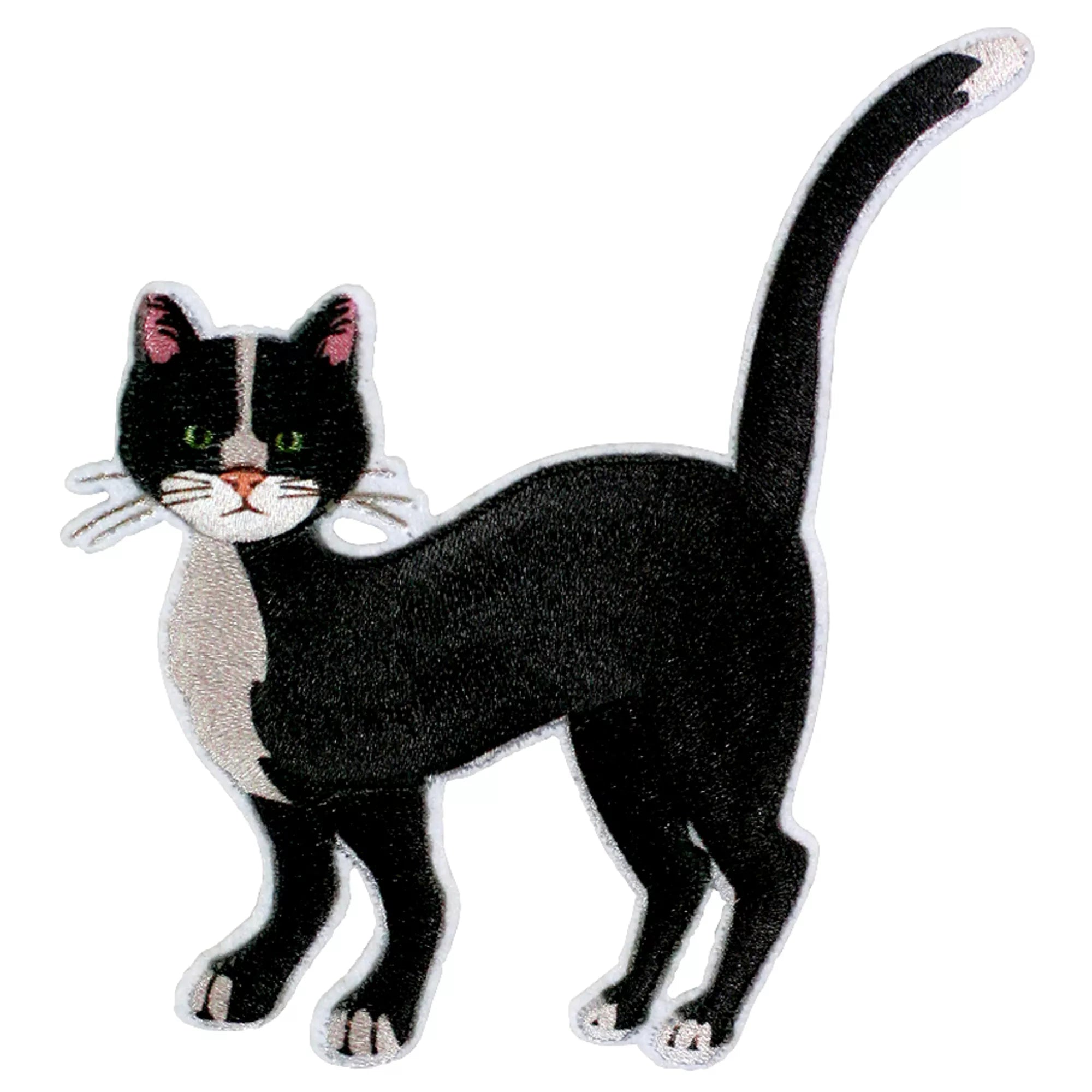 Applikation Katze, schwarz