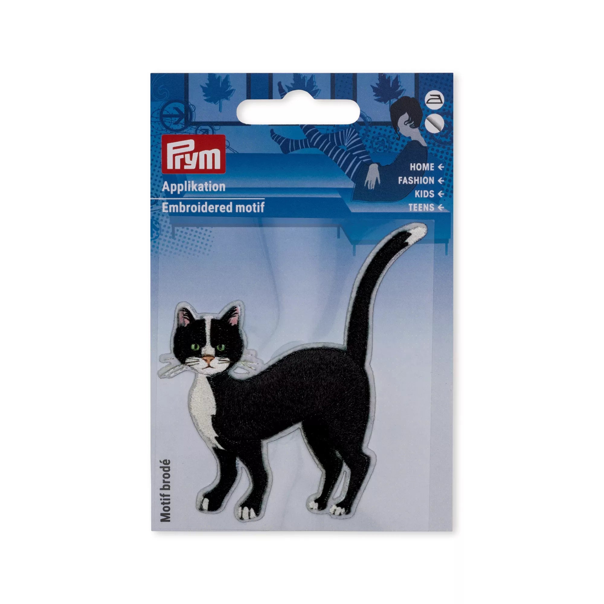 Applikation Katze, schwarz