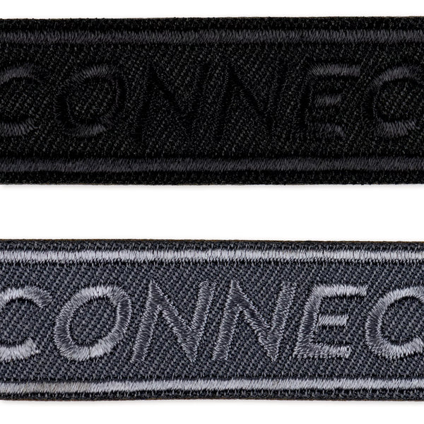 Applikation, "Connect", grau/schwarz