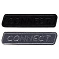 Applikation, "Connect", grau/schwarz