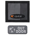 Appliqué, "Outdoor", grey/black