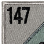 Appliqué, "147 SW", multicolored