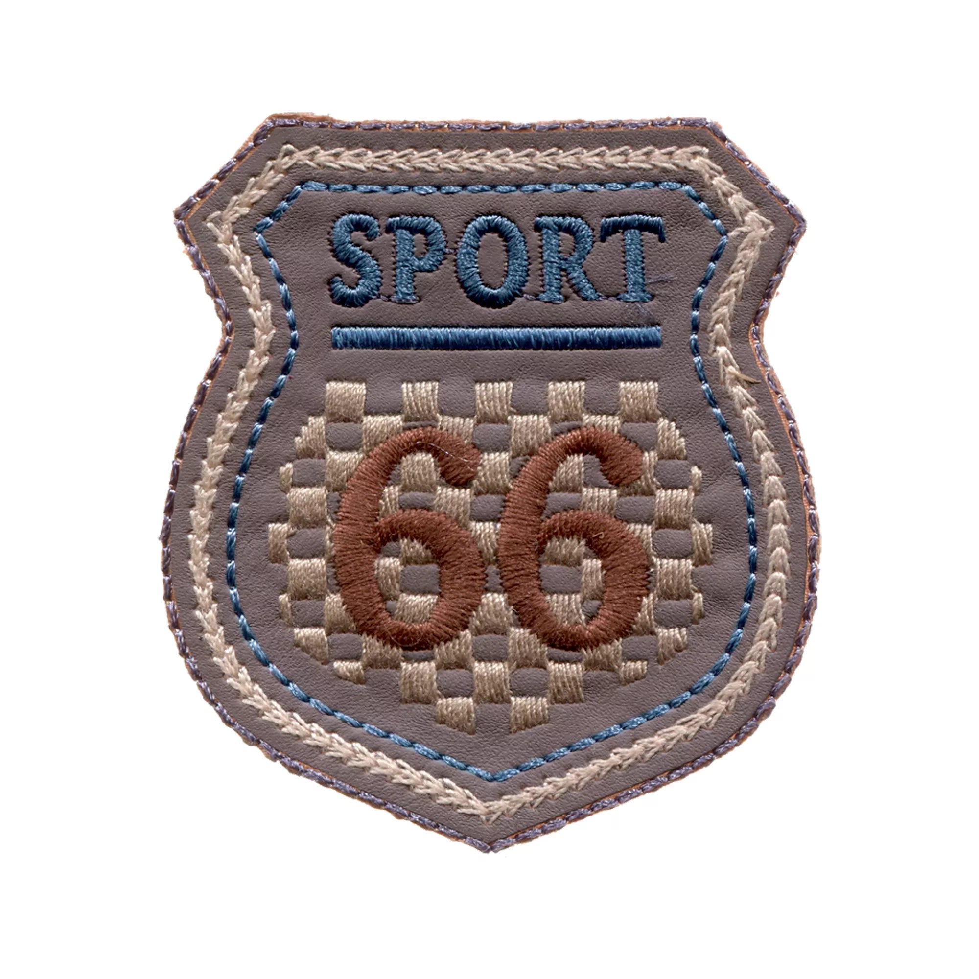 Application étiquette SPORT 66, gris/bleu/beige