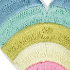 Appliqué, hearts, multicolored