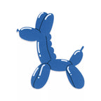 Applikation Pudel, blau