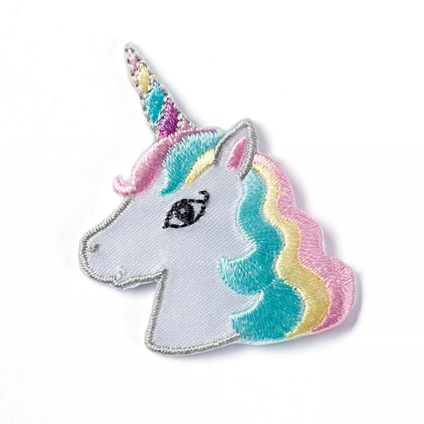Applikation Einhorn Kopf, pastell