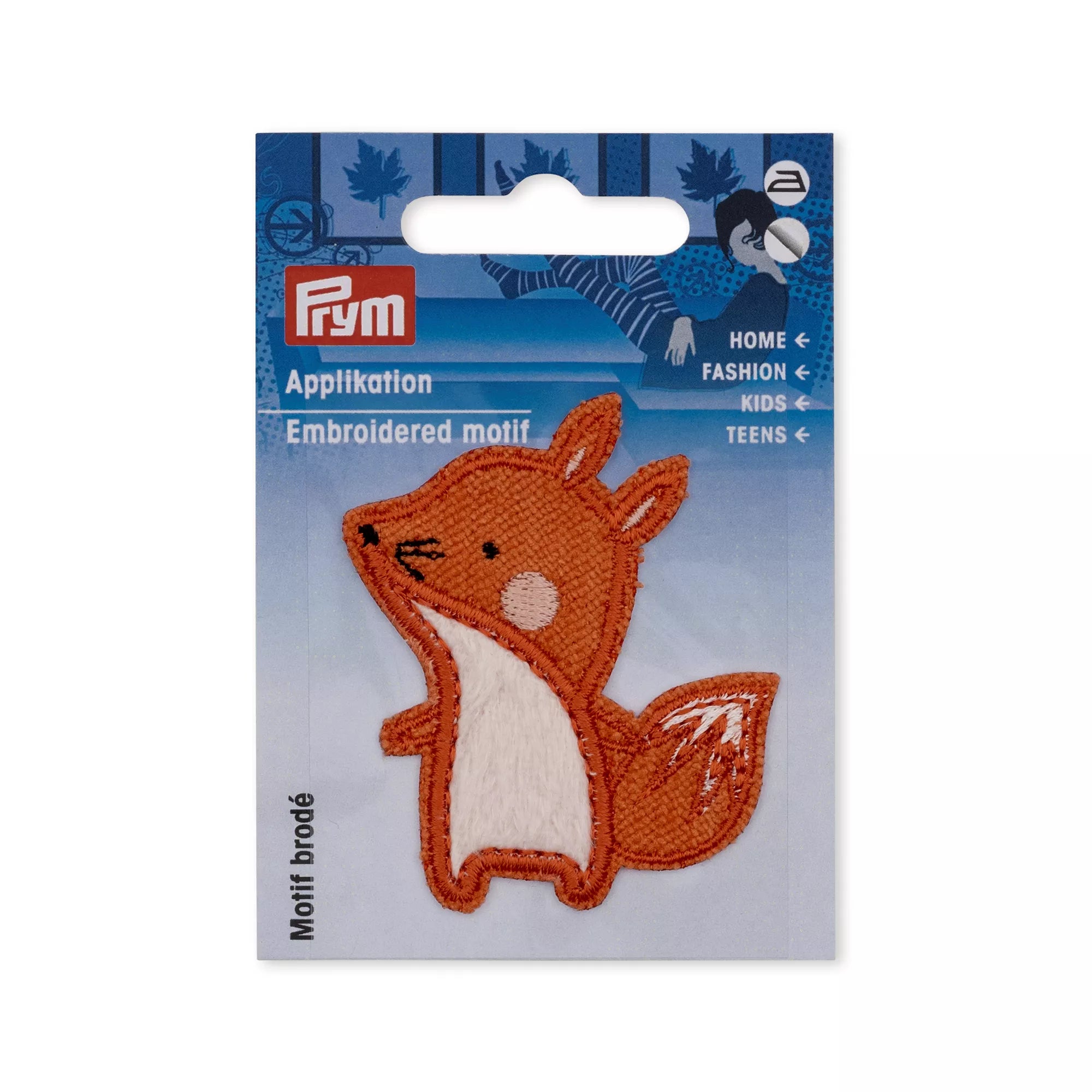 Appliqué fox, brown