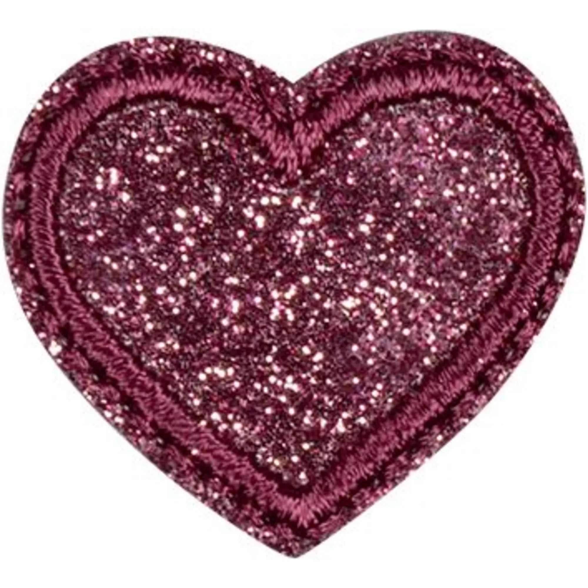 Appliques cœurs, 3 pièces, multicolore