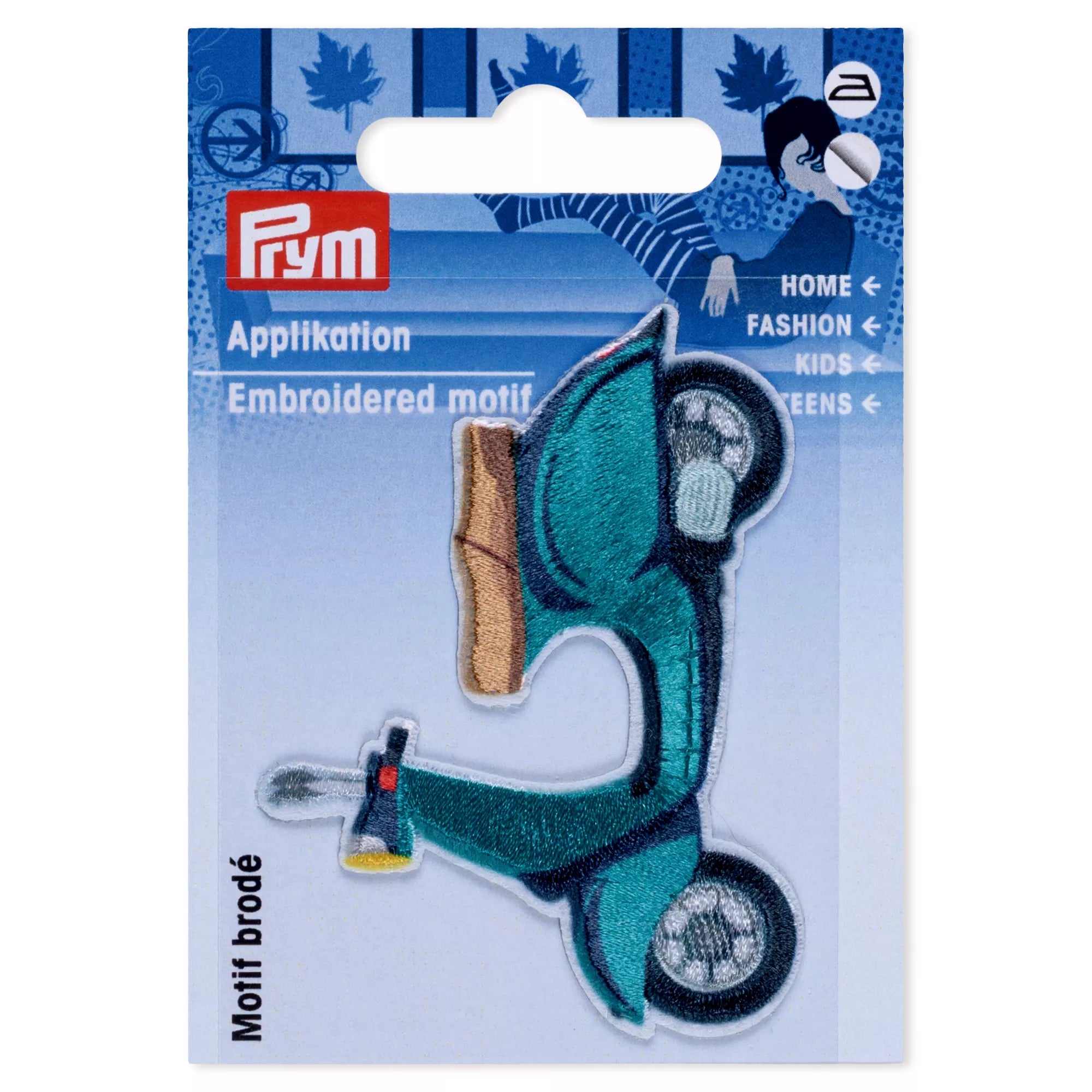 Applikation, Roller, türkis