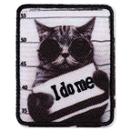 Applique, "I do me", black/white