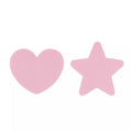 Applikation Herz/Stern, rosa